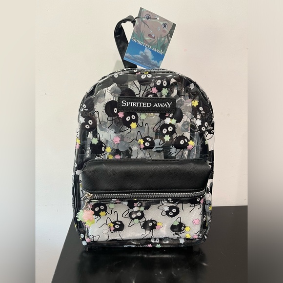 Studio Ghibli Spirited Away Soot Sprites Clear Mini Backpack - Picture 3 of 8
